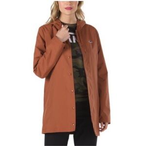 Vans Thanks Coach MTE Hooded Long Jacket Women’s Size S Sequoia NWOT